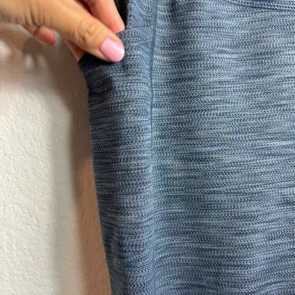 MONDETTA PERFORMANCE LUXURY WOMEN BLUE ATHLETIC WORKING OUT LEGGINGS WITH POCKET - Picture 6 of 7